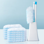Disposable Household Vacuum Retractable Feather Duster, Style:, Long Handle+2 Clothes, Long Handle+4 Clothes, Long Handle+6 Clothes, Long Handle+12 Clothes, With Base+2 Clothes, With Base+4 Clothes, With Base+6 Clothes, With Base+12 Clothes