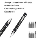 8 In 1 Screwdriver Aluminum Alloy Combination Disassembly Pen Repair Screwdriver, 8 In 1 Blue, 8 In 1 Red, 8 In 1 Silver