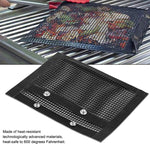 Vc005 BBQ Non-Stick Mesh Grilling Bag, Size:, Black (24 x 14cm), Black (22 x 27cm), Black (30 x 27cm), Black (40 x 30cm)