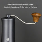 Manual Stainless Steel Core Dual Shaft Hand Crank Coffee Bean Grinder, Manual Stainless Steel