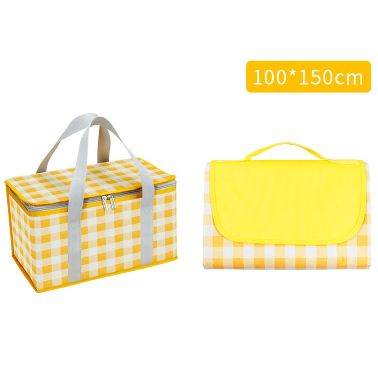 JY2209 Camping Moistureproof Portable Picnic Basket Set, Spec:, Red White, Yellow White, Leaves, Red White+150x100cm, Yellow White+150x100cm, Leaves+150x100cm, Red White+150x200cm, Yellow White+150x200cm, Leaves+150x200cm, Red White+200x200cm          ...