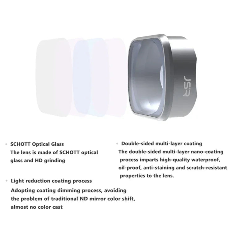 JUNESTAR  Drone Filters For DJI FPV COMBO ,Model:, MCUV, CPL, ND4, ND8, ND16, ND32, ND64, ND8PL, ND16PL, ND32PL, ND64PL, Night, Star, CPL+ND8+ND16, ND4+ND8+ND16+ND32, ND8/16/32/64PL, UV+CPL+ND4/8/16/32, UV+CPL+ND8/16/32/64+STAR+Night