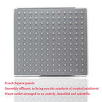 Bathroom 8 inch Square Electroplating Top Shower Head, 8 inch