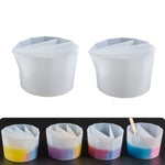 2 PCS DIY Crystal Epoxy Color Separation Cup Silicone Toning Cup, Style:, 2 PCS 2 Grid, 2 PCS 3 Grid, 2 PCS 4 Grid, 2 PCS 5 Grid