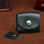 S122 Vintage Mini Leather Headphone Bag, Coffee, Wine Red, Black, Blue, Gray, Green