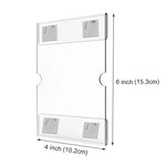 2 PCS 4x6 Inch Wall Mounted Acrylic Signage Bracket Wall Photo Frame, Wall Photo Frame