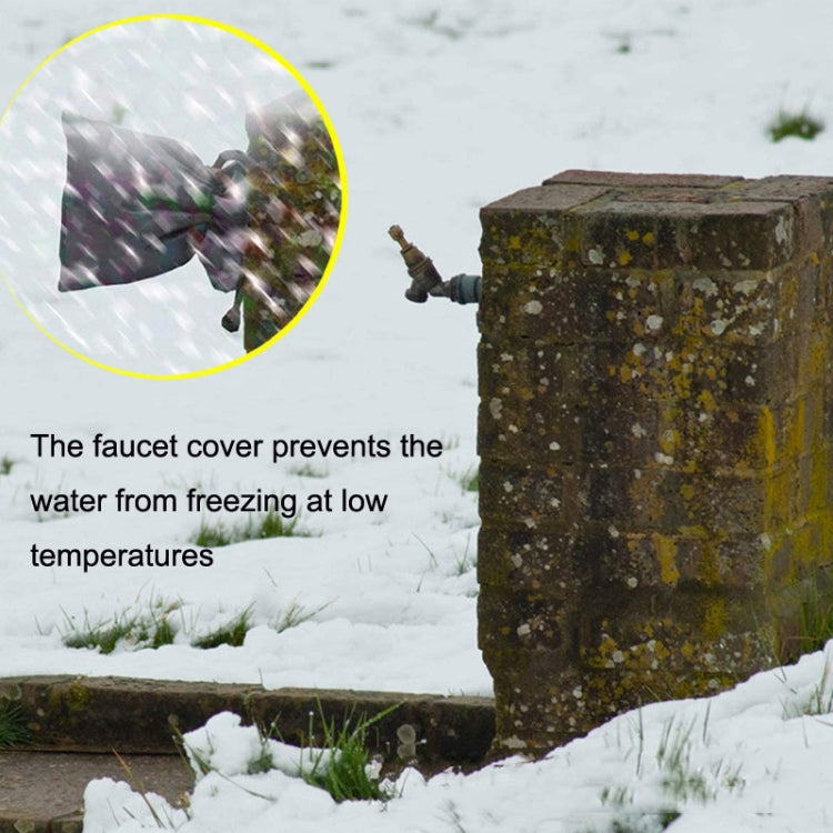Oxford Cloth Winter Outdoor Faucet Frost Protection Cover, Hook and Loop Fastener Model, Rope Model