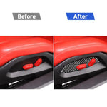 For Chevrolet Corvette C8 2pcs /Set Seat Adjustment Switch Frame Sticker