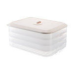 Household Refrigerator Freezer Large Capacity Dumpling Box, Capacity:, One Layer (Green), Two Layers (White), Two Layers (Green), Three Layers (White), Four Layers (White), Four Layers (Green)