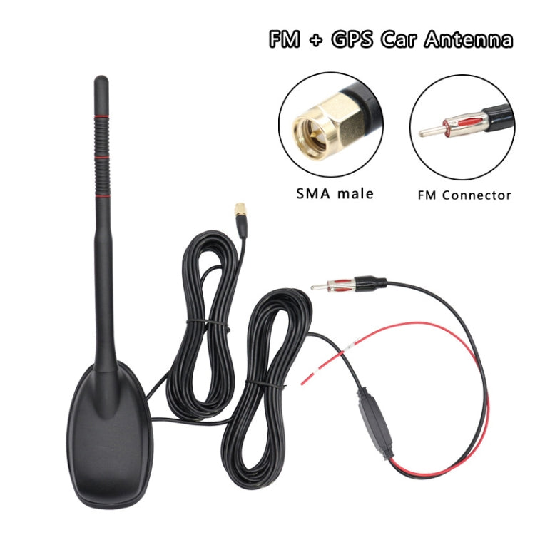 GPS+FM/AM+DAB Car Radio Amplified Antenna, GPS+FM/AM+DAB