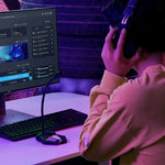 JK Omni-directional Pick-up Microphone Built-in Sound Card  Flexible Gaming Mic, 3.5mm