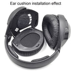 2 PCS Earpad for Sennheiser HDR RS165 RS175 RS185 RS195,Style:, Football Net Earmuff, Frog Leather Earmuff, Velvet Cloth Earmuff, Protein Leather Earmuff, Lambskin Earmuff