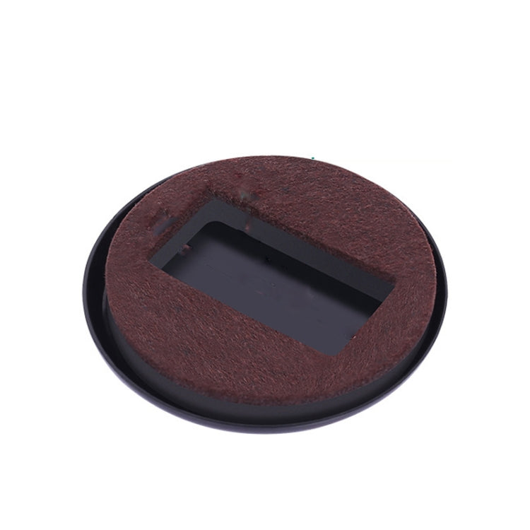 5 PCS Computer Seat Pulley Holder Chair Roller Non-slip Pad, Square Bean-colored Felt Bottom, Square Brown Felt Bottom, Round Bean Color Plastic Bottom, Round Black Plastic Bottom