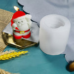 DIY Christmas Candle Aromatherapy Gypsum Silicone Mold, Shape:, Santa, Simple Christmas Tree, Triangular Christmas Tree, Christmas Gift, Single Stereo, Snow House 3, Single Christmas Cylinder, Origami Christmas Tree, 8 Cone Contest Christmas Tree