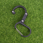 Aluminum Alloy D-type Outdoor Mountaineering Hook, S (Gold), S (Red), S (Black), S (Blue), M (Black), M (Red)