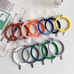 3 PCS Phone Case Silicone Bracelet Keychain Anti-fall Phone Lanyard with Patch, Pink, Purple, Blue, Lemon Yellow, Orange, Red, Black, White, Mint Green