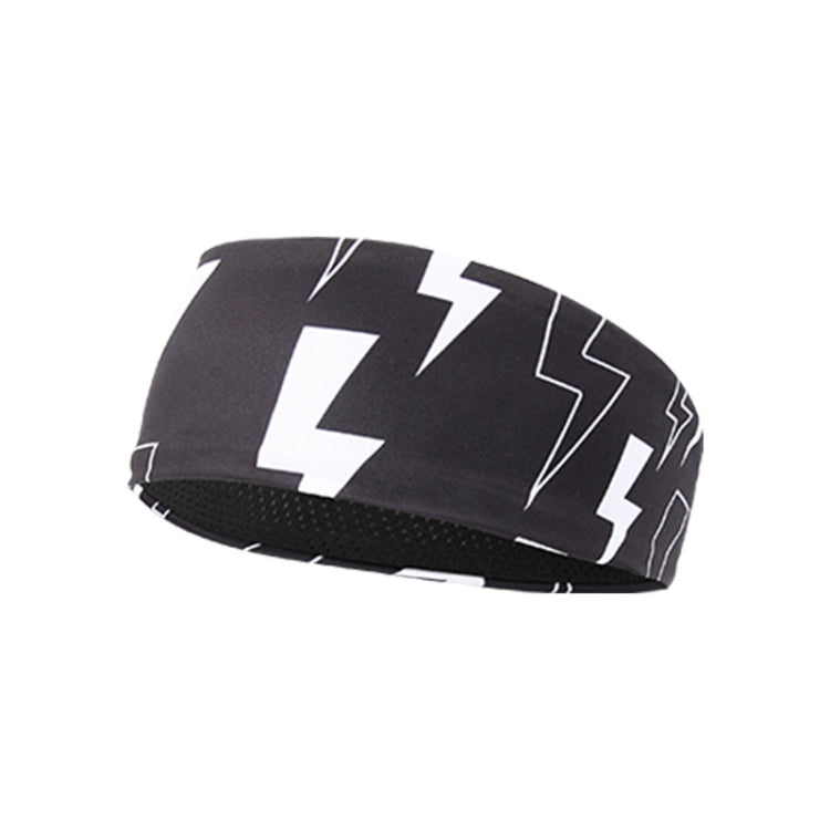 Sports Sweatband Fitness Antiperspirant Headband, Lightning Black, Classic Black, Temperament Gray, Dark Gray, Striped Gray