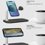 3 In 1 Magnetic Wireless Charger For iPhone12/13/14/15/16&iWatch&AirPods, 3 In 1 White, 3 In 1 Black