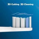 Toothbrush Head For Philips HX6730 HX9352 HX8910 HX3226,Style: Clean Medium Hair, Dental Plaque Defensive