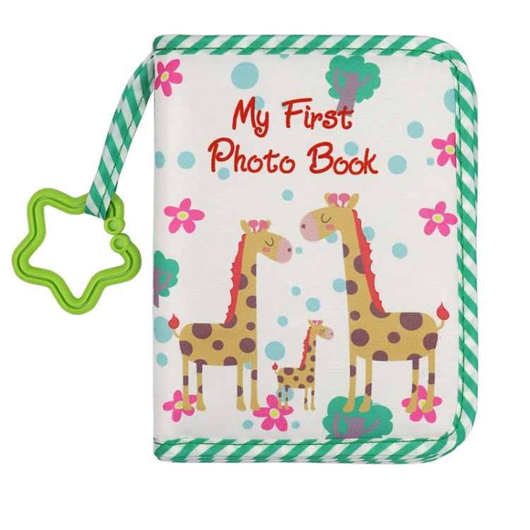 Baby Growth Memorial Cloth Photo Album With Mirror, Red, Green