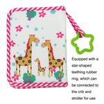 Baby Growth Memorial Cloth Photo Album With Mirror, Red, Green