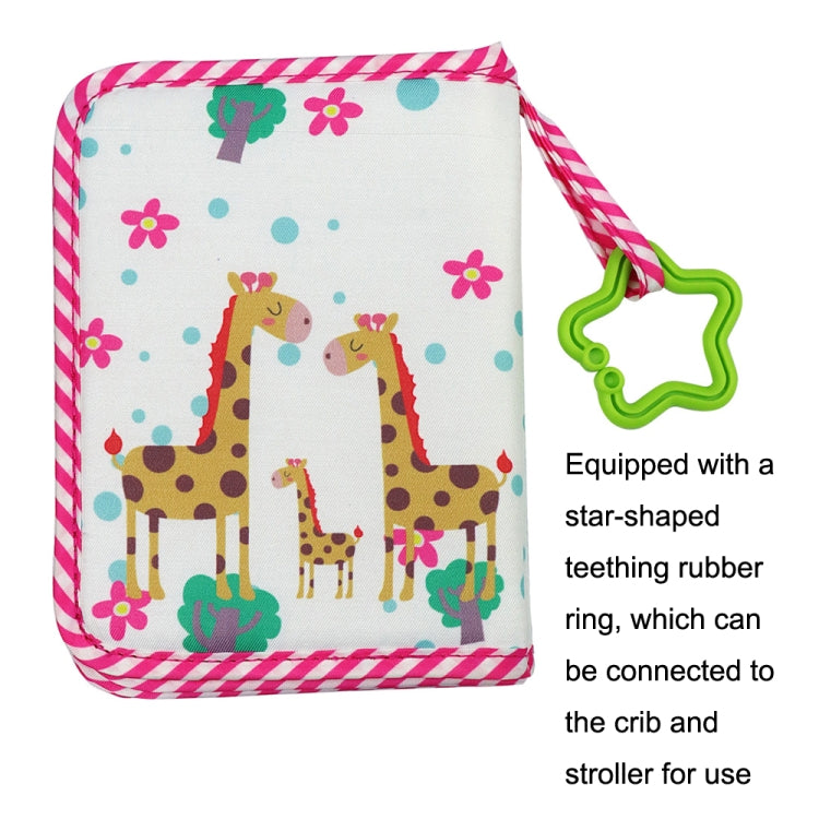 Baby Growth Memorial Cloth Photo Album With Mirror, Red, Green