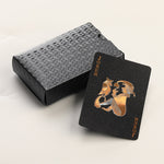 2 PCS Card Game Bronzing Waterproof Playing Cards, 2 PCS Bronzing Waterproof Poker