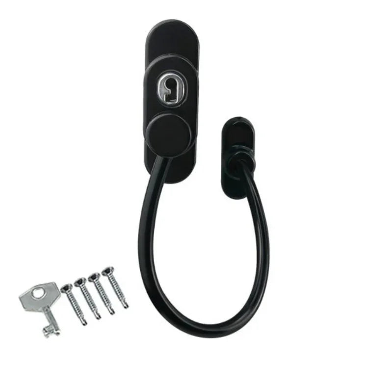 Children High-rise Anti-fall Safety Lock Window Push Limiter, Color:, White, Black, White (Thick), Black (Thick), White (Special Thick), Black (Special Thick), White (Enhanced), Black (Enhanced), White (High Standard), Black (High Standard)