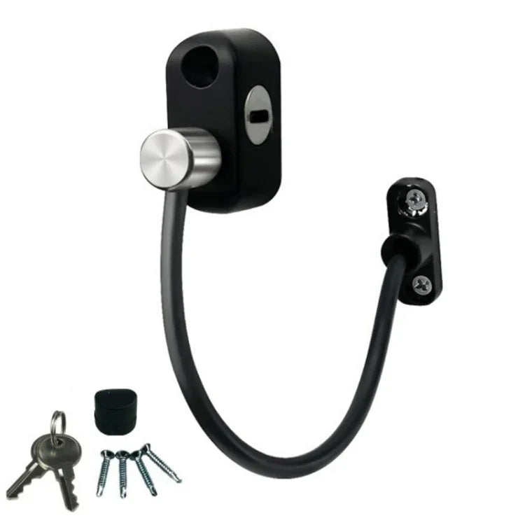 Children High-rise Anti-fall Safety Lock Window Push Limiter, Color:, White, Black, White (Thick), Black (Thick), White (Special Thick), Black (Special Thick), White (Enhanced), Black (Enhanced), White (High Standard), Black (High Standard)