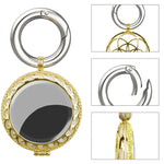 Anti-Lost Plating Keychain Locator Tracker Protective Cover For AirTag 2nd Gen / AirTag 1st Gen, Black Gold, White Gold, Rose Gold, Gold