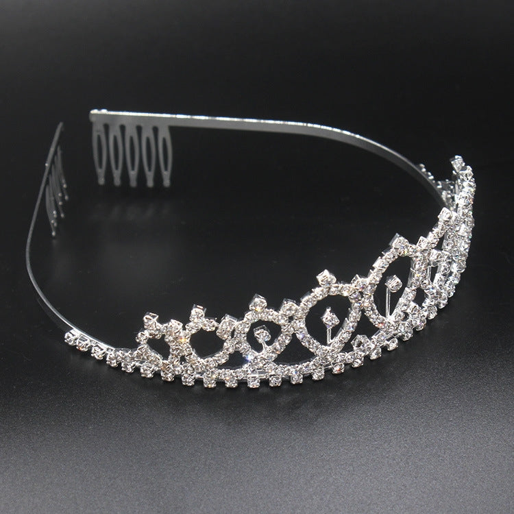WM-02 Crystal Diamond Birthday Party Wedding Updo Crown, Color: Gold Queen Set1, Silver, Gold Queen, AB Silver Queen, Silver Queen, Rose Gold Queen, Golden Queen, Silver Girl, AB Gold Girl, Gold Girl, Rose Gold Girl, Rose Gold 21, Gold 21              ...