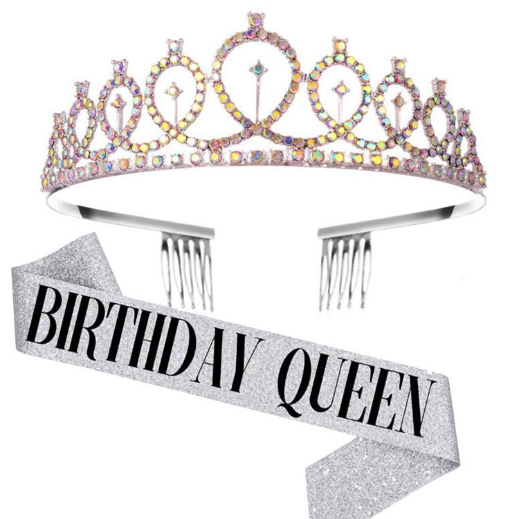 WM-02 Crystal Diamond Birthday Party Wedding Updo Crown, Color: Gold Queen Set1, Silver, Gold Queen, AB Silver Queen, Silver Queen, Rose Gold Queen, Golden Queen, Silver Girl, AB Gold Girl, Gold Girl, Rose Gold Girl, Rose Gold 21, Gold 21              ...