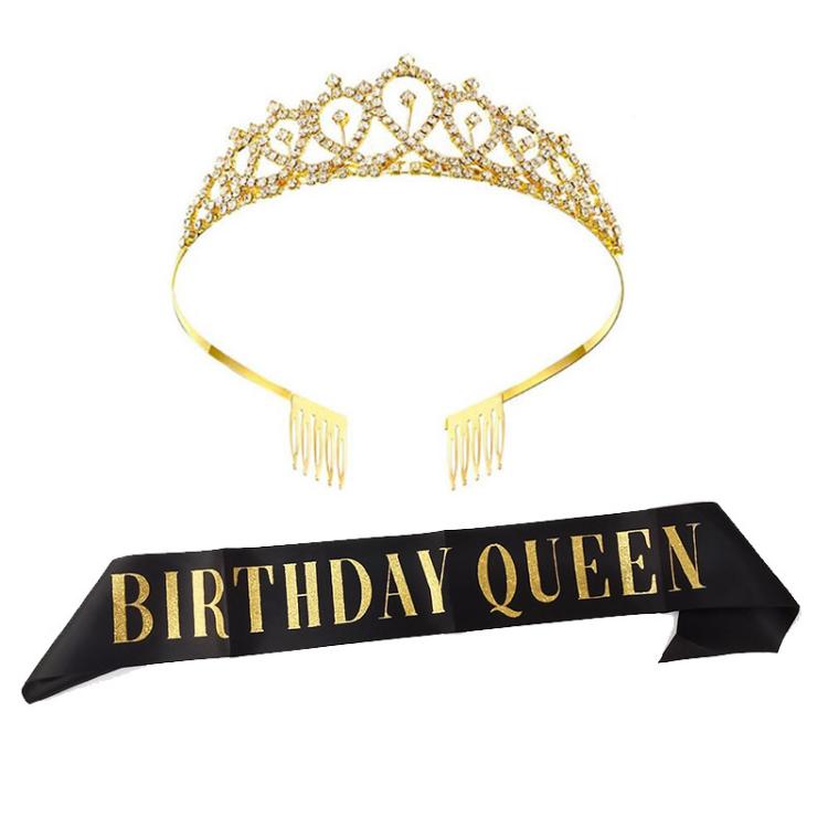 WM-02 Crystal Diamond Birthday Party Wedding Updo Crown, Color: Gold Queen Set1, Silver, Gold Queen, AB Silver Queen, Silver Queen, Rose Gold Queen, Golden Queen, Silver Girl, AB Gold Girl, Gold Girl, Rose Gold Girl, Rose Gold 21, Gold 21              ...