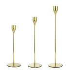 3 PCS / Set Home Decoration Wedding Wrought Iron Candle Holder, Style:, 3 PCS / Set Thin Bottom (Black), 3 PCS / Set Thin Bottom (Imitation Gold), 3 PCS / Set Thin Bottom (Silver), 3 PCS / Set Thin Bottom (Gold), 3 PCS / Set Thick Bottom (Black)       ...