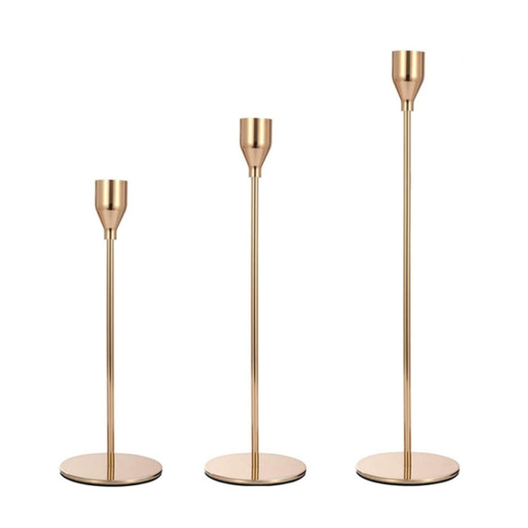 3 PCS / Set Home Decoration Wedding Wrought Iron Candle Holder, Style:, 3 PCS / Set Thin Bottom (Black), 3 PCS / Set Thin Bottom (Imitation Gold), 3 PCS / Set Thin Bottom (Silver), 3 PCS / Set Thin Bottom (Gold), 3 PCS / Set Thick Bottom (Black)       ...