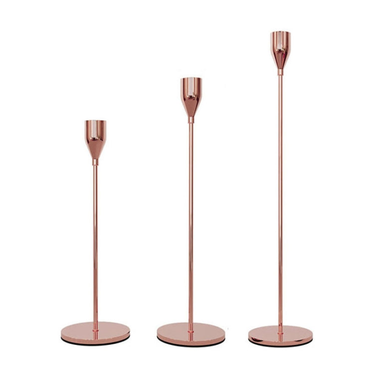 3 PCS / Set Home Decoration Wedding Wrought Iron Candle Holder, Style:, 3 PCS / Set Thin Bottom (Black), 3 PCS / Set Thin Bottom (Imitation Gold), 3 PCS / Set Thin Bottom (Silver), 3 PCS / Set Thin Bottom (Gold), 3 PCS / Set Thick Bottom (Black)       ...