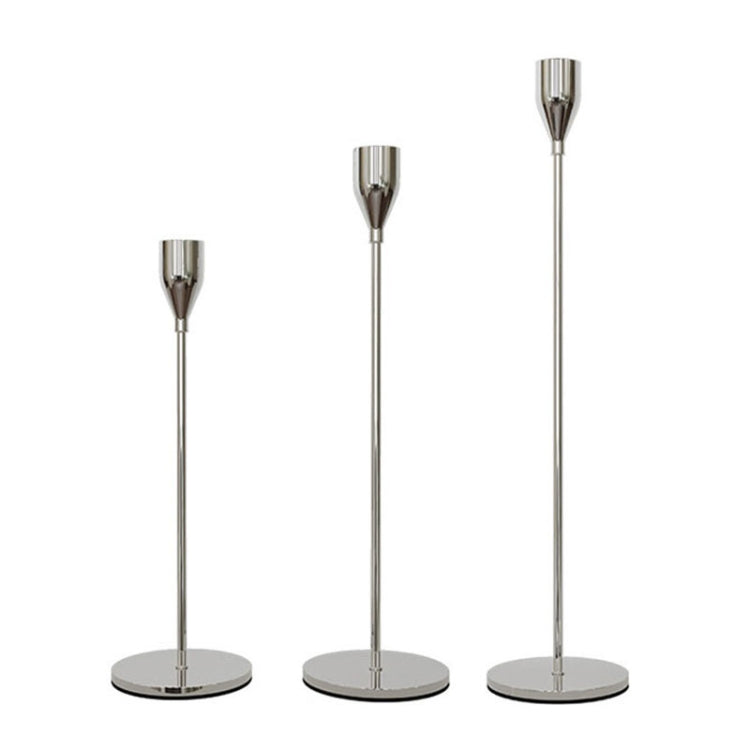 3 PCS / Set Home Decoration Wedding Wrought Iron Candle Holder, Style:, 3 PCS / Set Thin Bottom (Black), 3 PCS / Set Thin Bottom (Imitation Gold), 3 PCS / Set Thin Bottom (Silver), 3 PCS / Set Thin Bottom (Gold), 3 PCS / Set Thick Bottom (Black)       ...