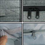 Nail Polish Storage Bag Portable Essential Oil Lipstick Organizer, Grey