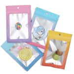 100PCS Aluminum Foil Ziplock Bag Jewelry Data Cable Sealed Packaging Bag, Size:, 7.5x10cm (Pink Gradually Purple), 7.5x10cm (Blue Gradually Pink), 7.5x10cm (Blue Gradient), 7.5x10cm (Yellow Gradient), 8.5x13cm (Pink Gradually Purple)