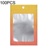 100PCS Aluminum Foil Ziplock Bag Jewelry Data Cable Sealed Packaging Bag, Size:, 7.5x10cm (Pink Gradually Purple), 7.5x10cm (Blue Gradually Pink), 7.5x10cm (Blue Gradient), 7.5x10cm (Yellow Gradient), 8.5x13cm (Pink Gradually Purple)