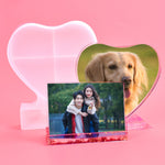 Heart-shaped Square Photo Frame Display DIY Silicone Mould, Spec:, S (Rectangle), S (Heart-shaped), L (Heart-shaped), L (Square), Vertical Rectangle