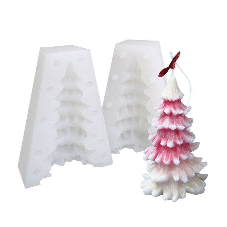 Christmas DIY Scented Candle Silicone Mold, White