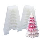 Christmas DIY Scented Candle Silicone Mold, White