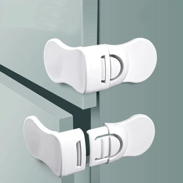 10 PCS Child Safety Lock Baby Anti-pinch Hand Protection Lock, Right Angle