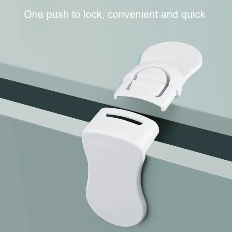 10 PCS Child Safety Lock Baby Anti-pinch Hand Protection Lock, Right Angle