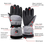 Winter Heating Hand Warmer Electric Thermal Gloves ,Specification:, Only Gloves, With Battery Box