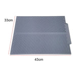 Silicone Drain Pad Kitchen Multifunctional Thermal Insulation Drying Pad, Green, Grey