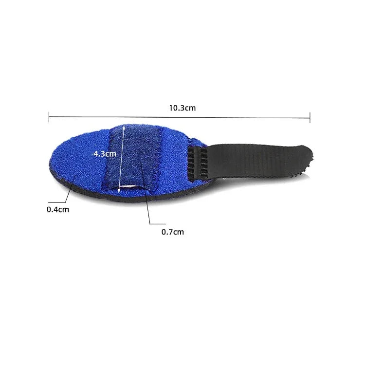 2 PCS Finger Straps Postoperative Rehabilitation Finger Protectors, Red, Blue, Black, Skin Color