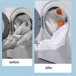 Washing Machine Laundry Ball Decontamination Hair Removal Anti-winding Cleaning Ball, Bear Blue, Bear Orange