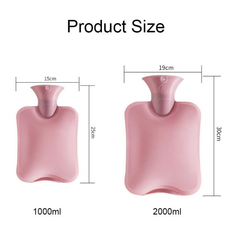 Large Explosion-proof Water-injected PVC Warm Water Bag, Spec:, 1000ml (Leather Pink), 1000ml (Orange), 1000ml (Light Gray), 1000ml (Dark Gray), 1000ml (Navy Blue), 1000ml (Sky Blue), 2000ml (Leather Pink), 2000ml (Orange), 2000ml (Light Gray)